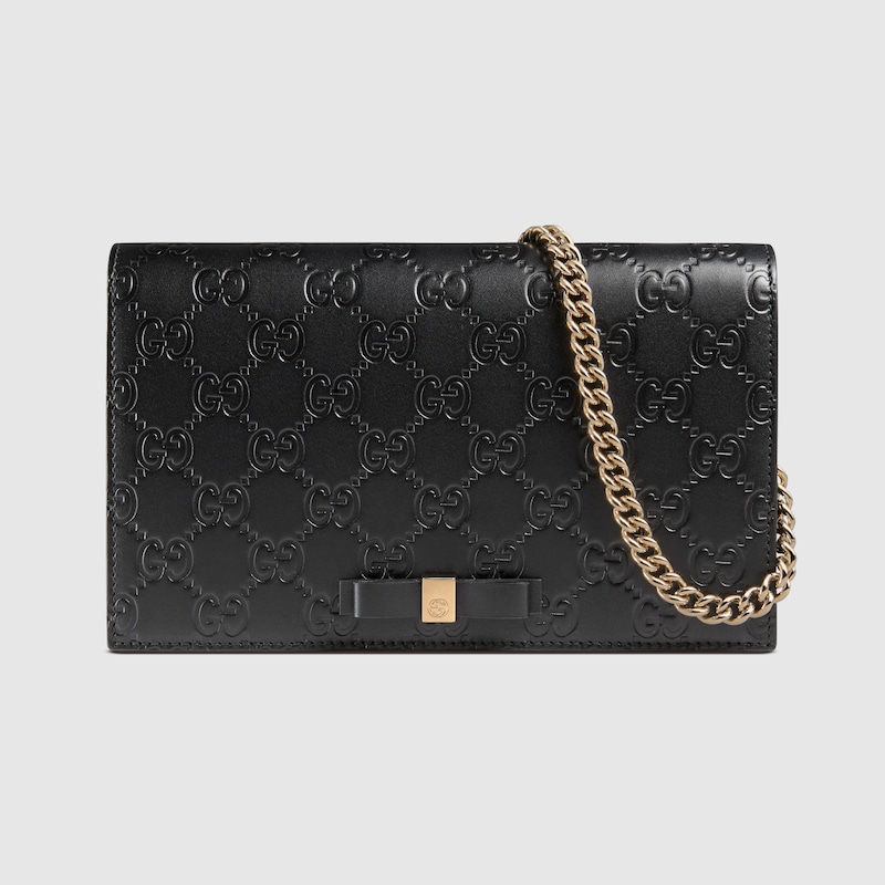 gucci signature leather crossbody bag