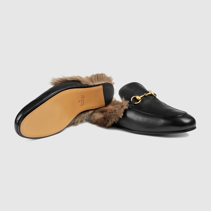 gucci princetown fur mens