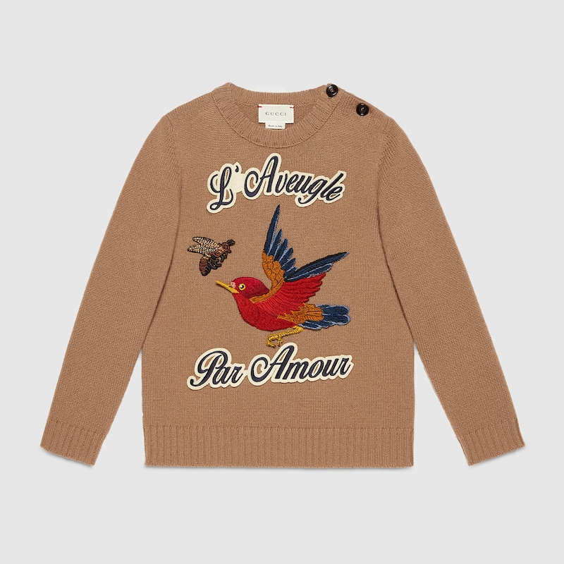 gucci bird sweater