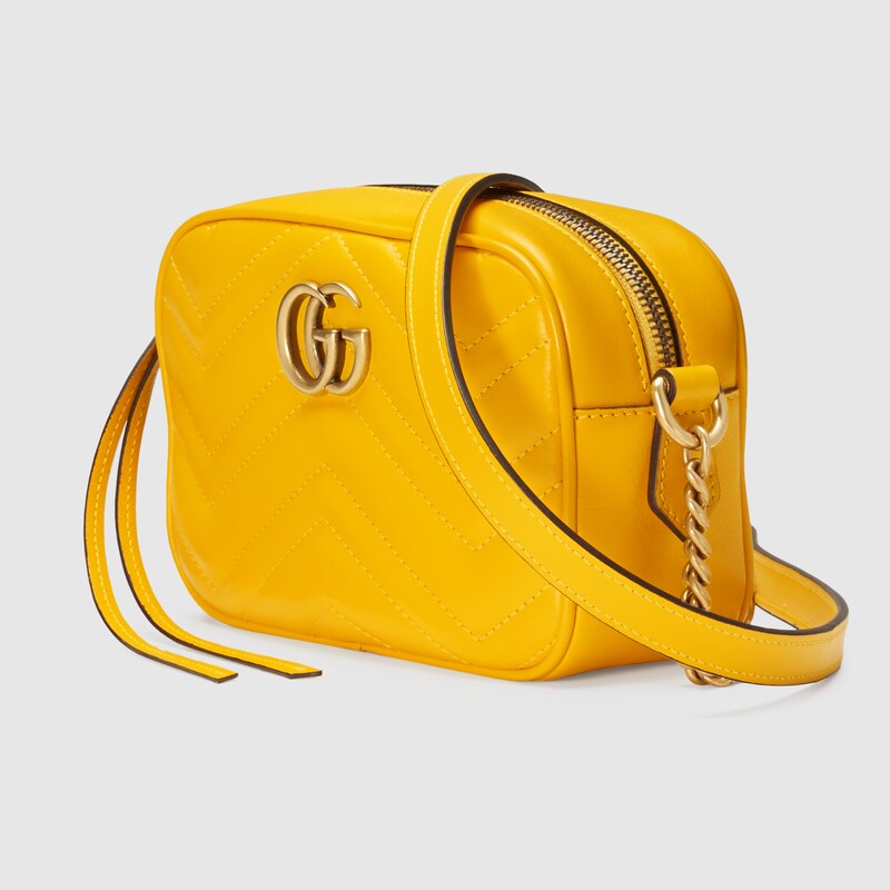 Yellow Leather Gg Marmont Matelassé Mini Bag Gucci Us Yellow Leather Gg Marmont Matelassé Mini Bag Gucci Us