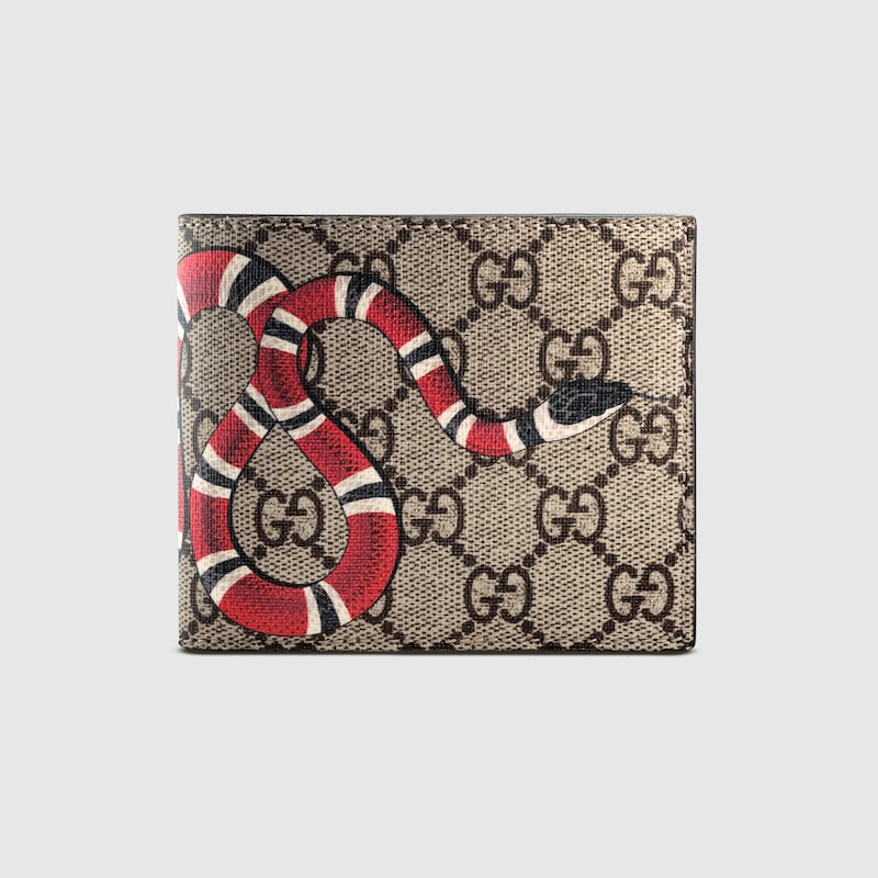 black gucci wallet with snake