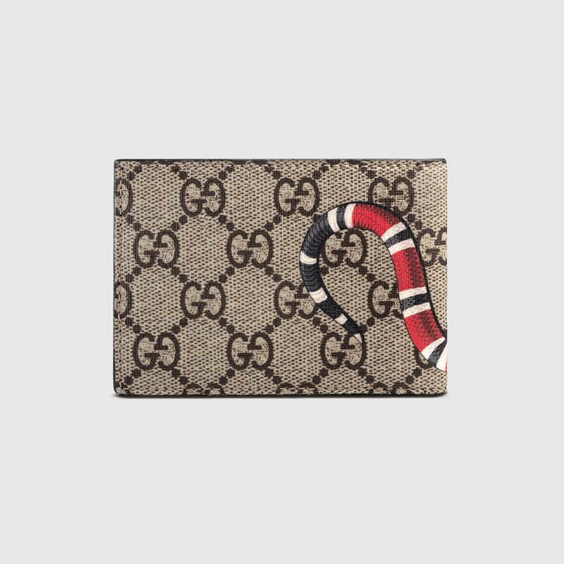 black gucci wallet with snake