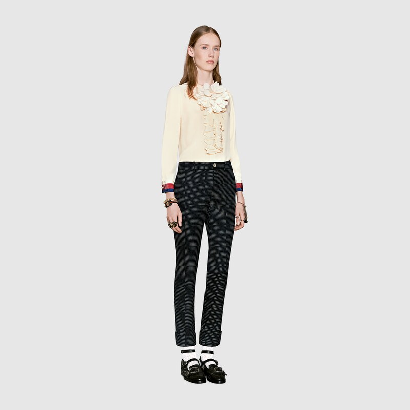 gucci silk shirt womens