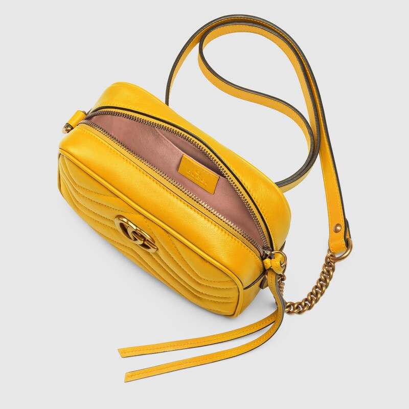 Yellow Leather Gg Marmont Matelassé Mini Bag Gucci Us Yellow Leather Gg Marmont Matelassé Mini Bag Gucci Us