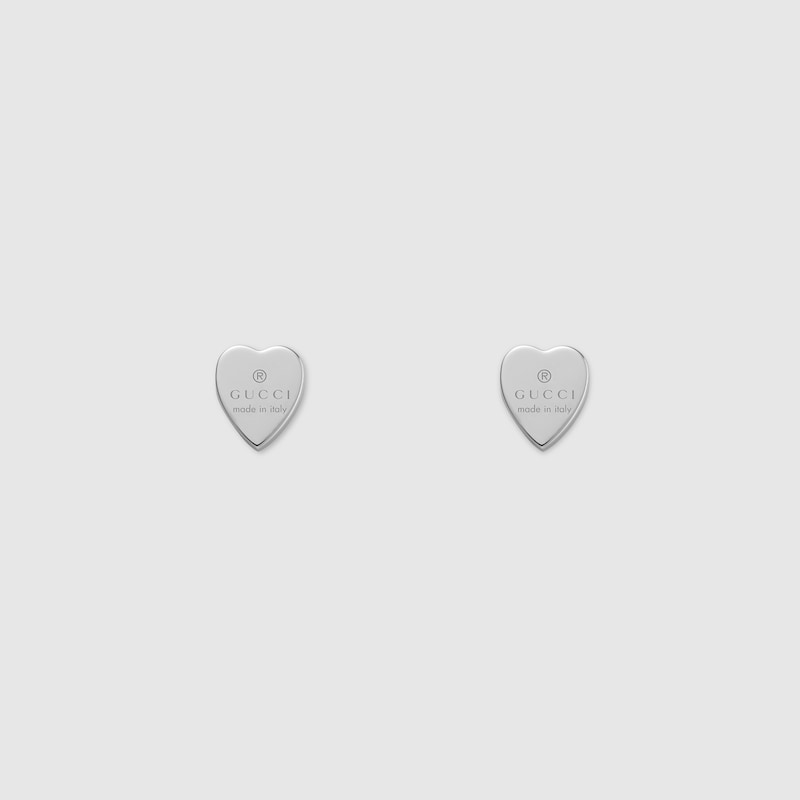 Boucles D Oreilles Cœur Et Logo Gucci Signature En Argent 925 Gucci Fr