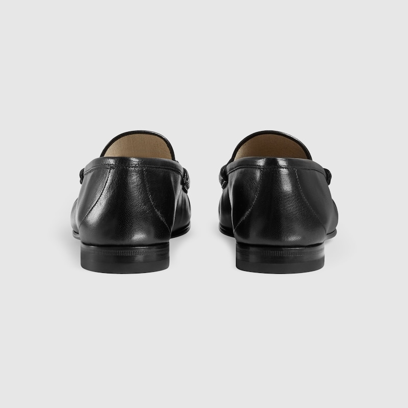 leather loafer with bee