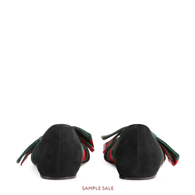 gucci bow ballet flats