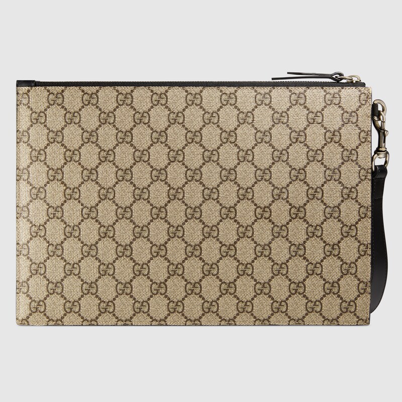 Cartera Neceser GG Supreme con Estampado de Abeja en GG Supreme | GUCCI® ES
