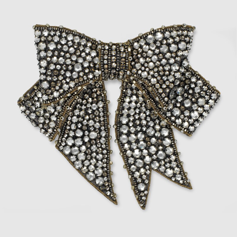 crystal bow brooch gucci for women 477906j51649143