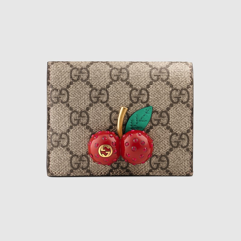 GUCCI二つ折り財布 チェリー-