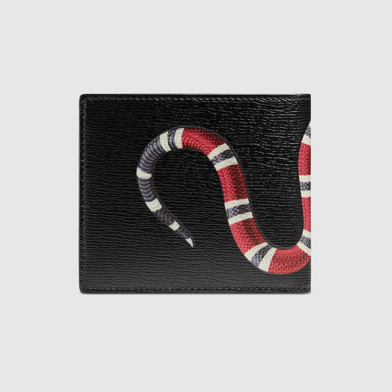 gucci kingsnake leather wallet