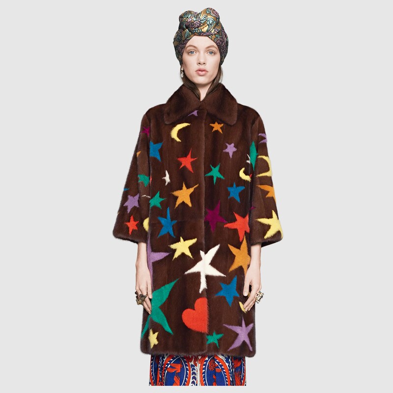 gucci mink coat