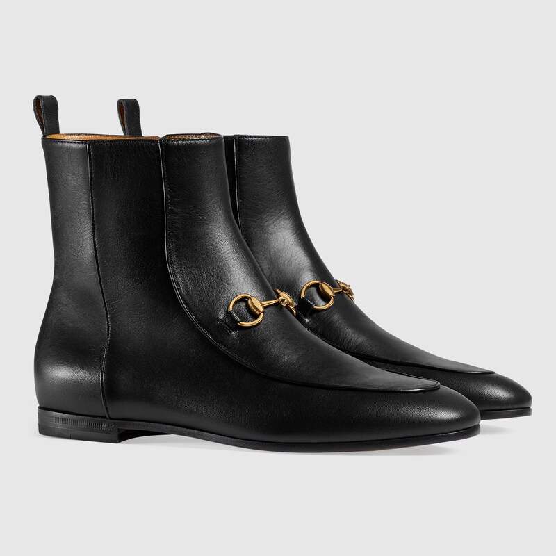 Gucci jordaan leather ankle boot sales