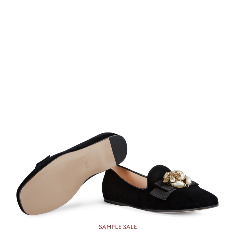 gucci ballet flats with bee