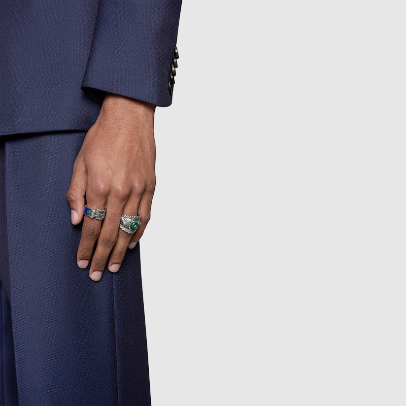 green gucci ring