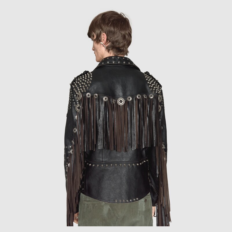 gucci fringe jacket