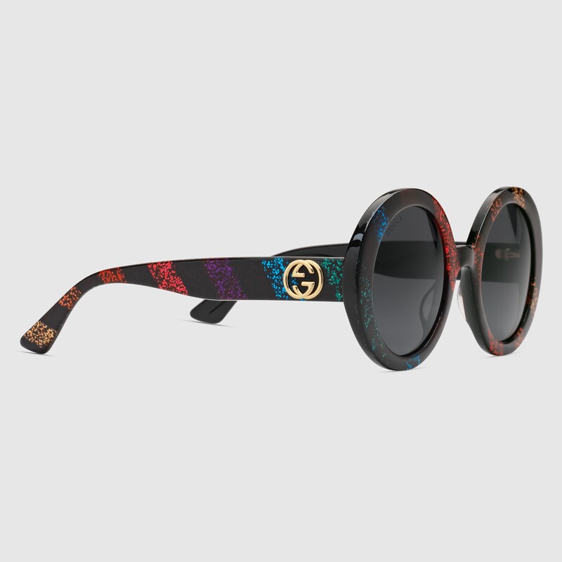 gafas gucci purpurina