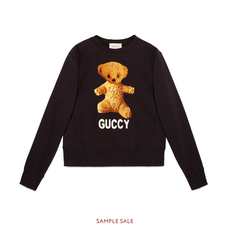 gucci wool sweater with teddy bear