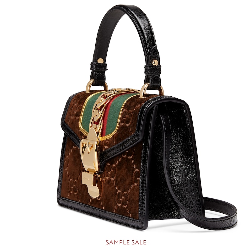 gucci sylvie mini velvet