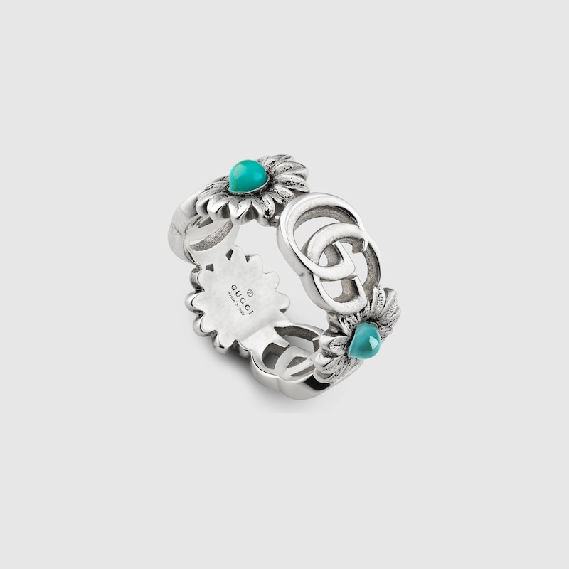 Anello Con Fiori E Doppia G Gucci It