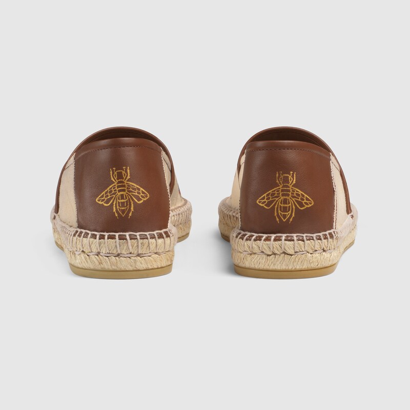 gucci logo canvas espadrille