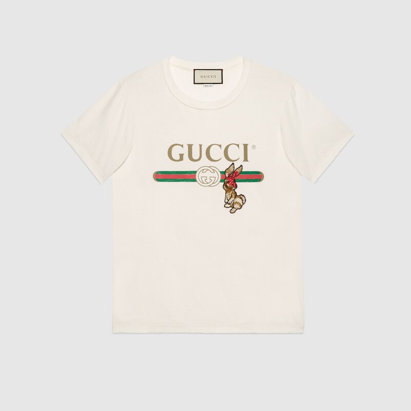 Gucci t shirt rabbit clearance