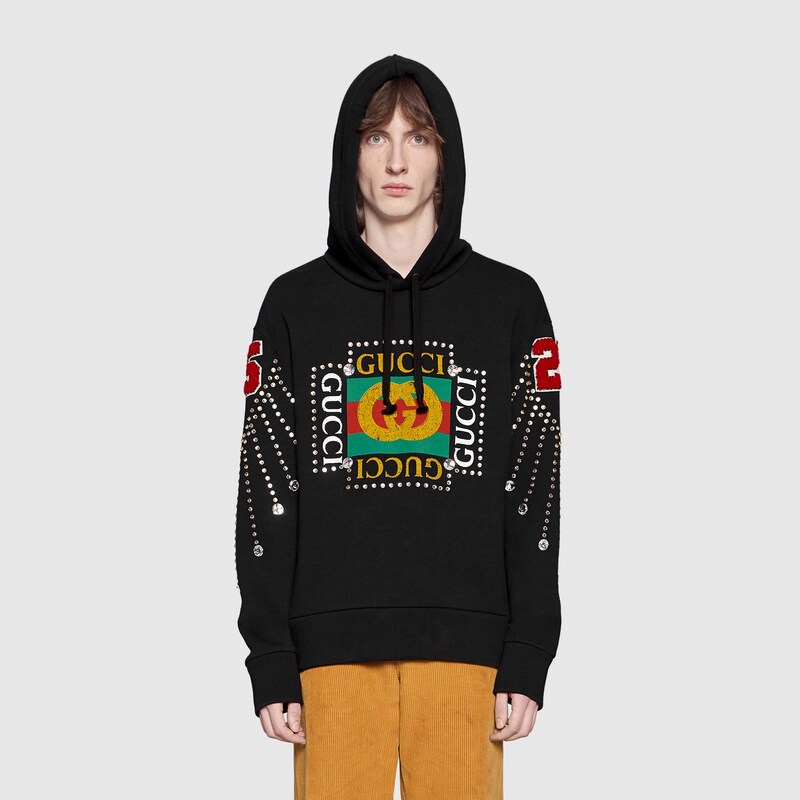 gucci rhinestone sweater