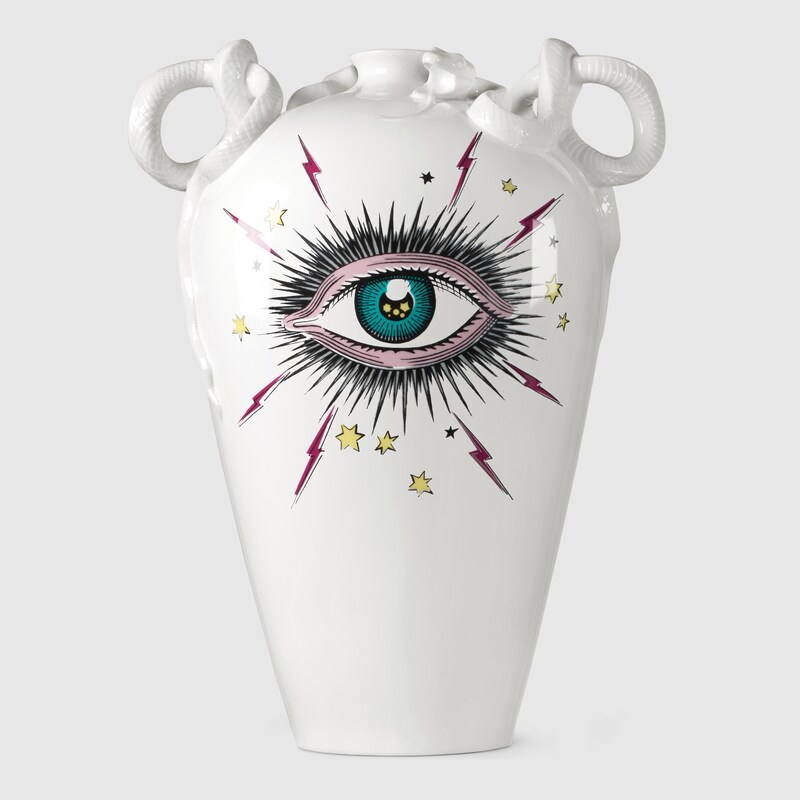 528061 ZAP71 9108 001 100 0000 Light Star Eye vase - GUCCI D&Eacute;COR: удивительная вещица