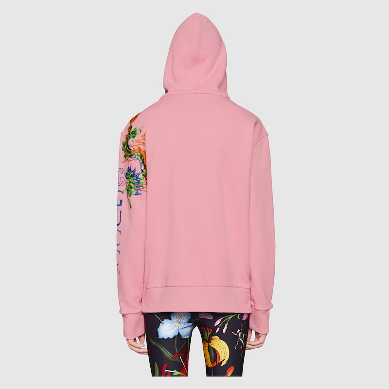 gucci felpa rosa