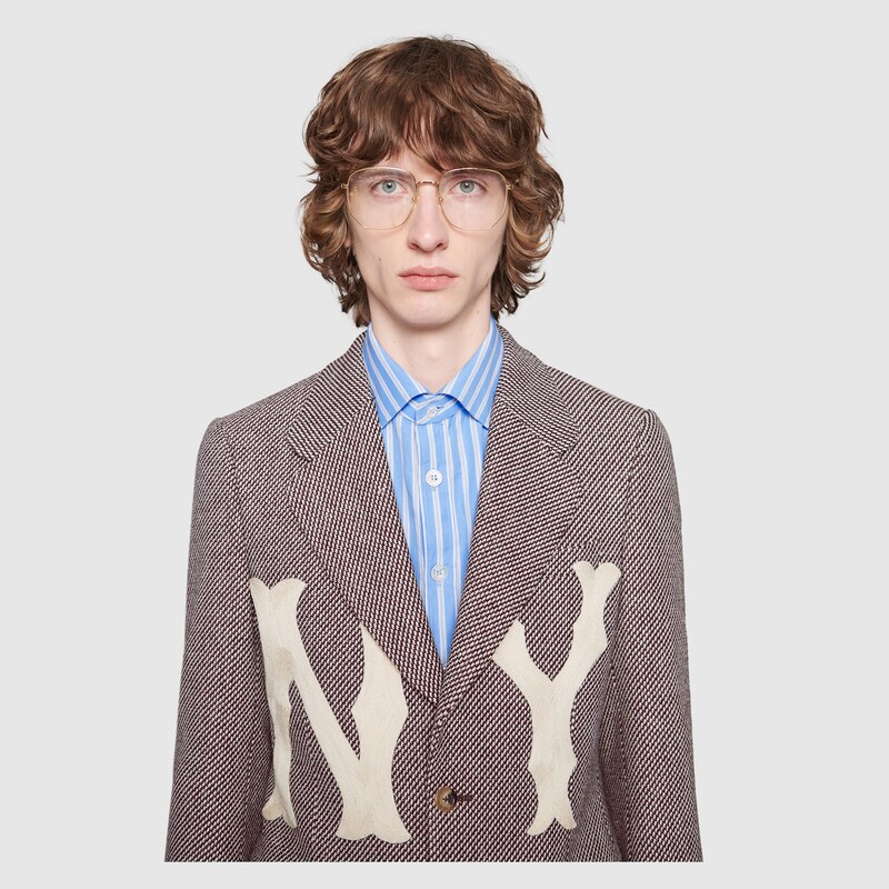 		ニューヨーク・ヤンキース™ パッチ ウール ジャケット - グッチ スーツ 541123Z410M9105 Gucci ニューヨーク・ヤンキース™ パッチ... 