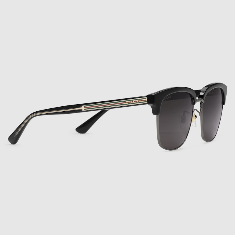 Rectangular frame sunglasses