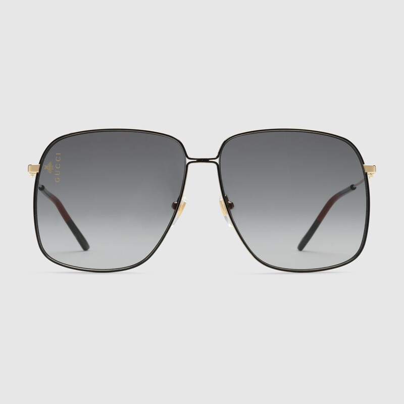 gucci rectangular frame sunglasses