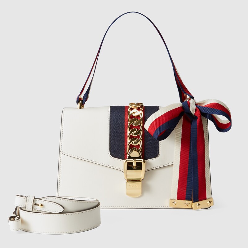 gucci bag white leather