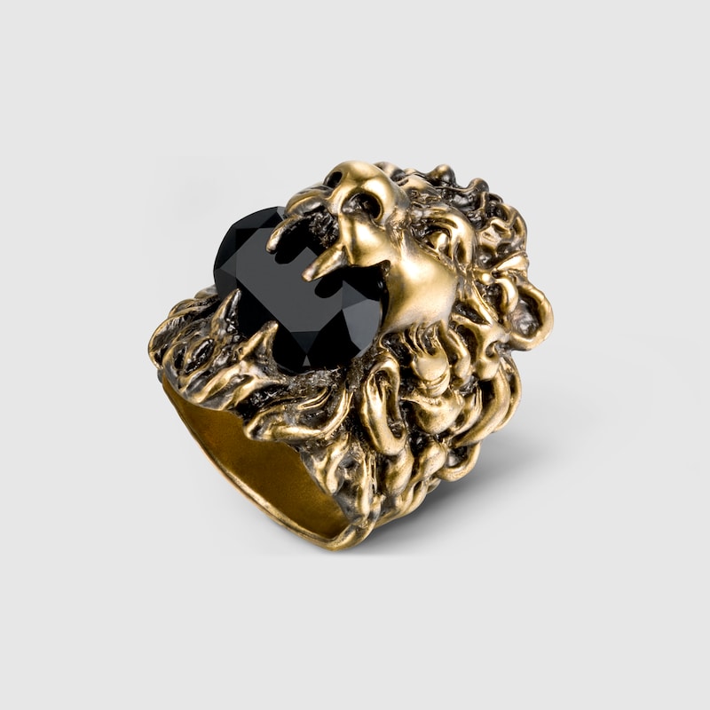 Bijouterie Bague Tete De Lion Gucci GUCCI Bague Tête De Lion Avec