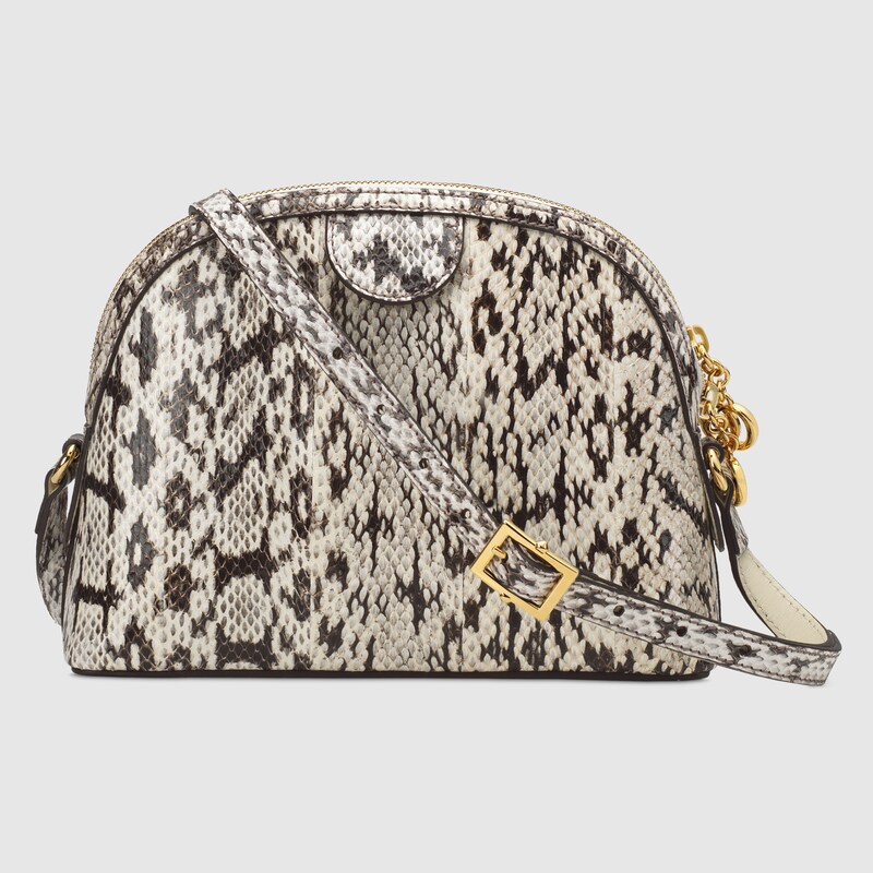 ophidia small snakeskin shoulder bag