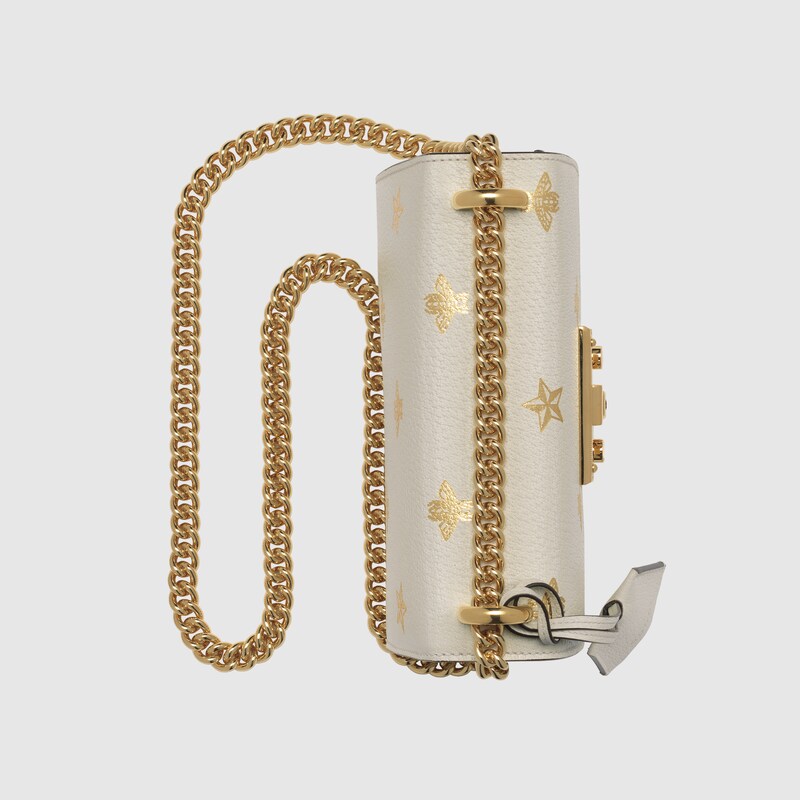 gucci padlock bee star small shoulder bag
