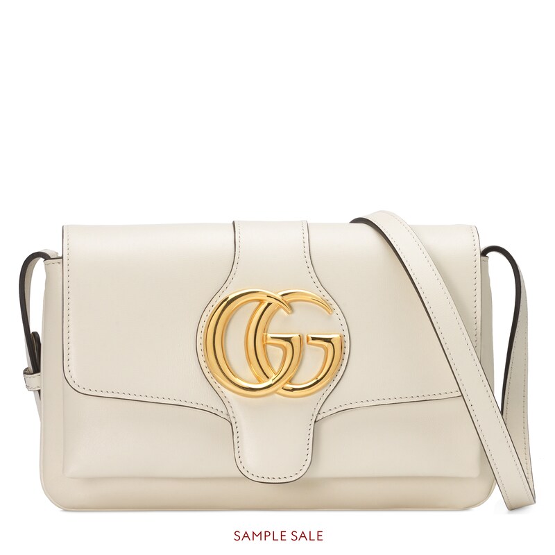Arli Small Shoulder Bag In White Leather Gucci Women S Bags View 1 N