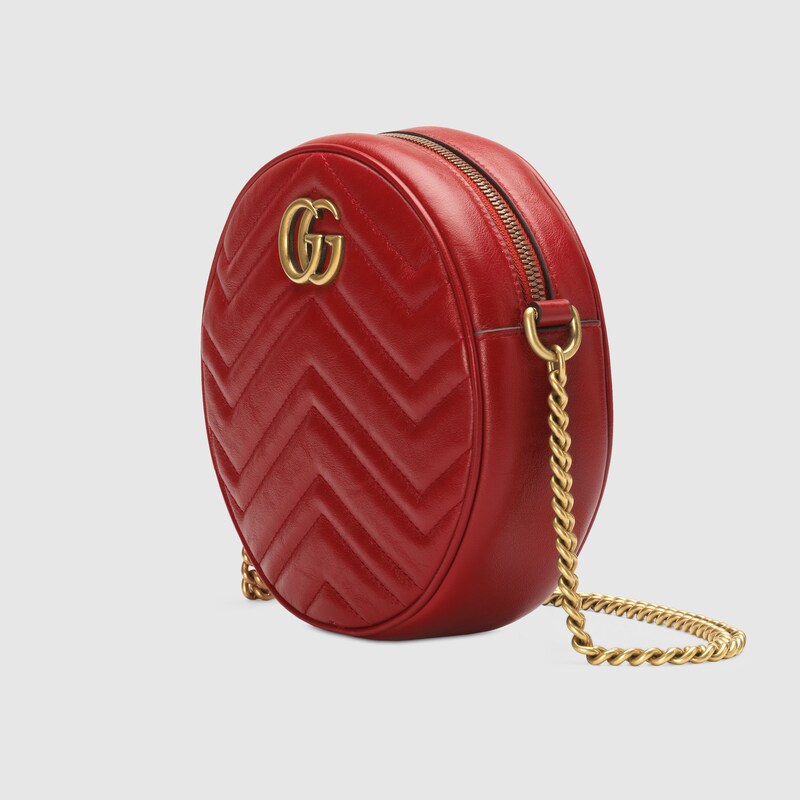 red round handbag