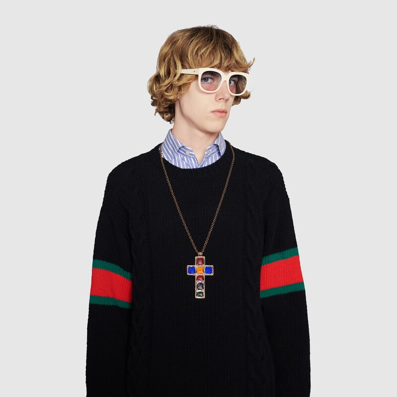 gucci cable knit sweater