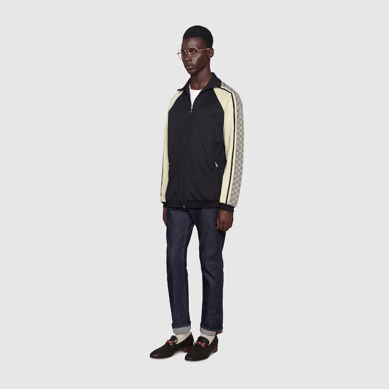 gucci gg technical jersey jacket