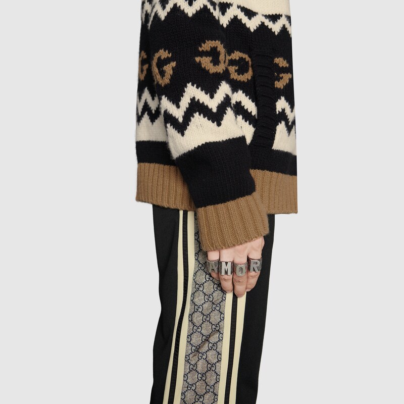 gucci jersey track pants