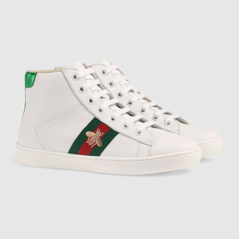 gucci ace leather white