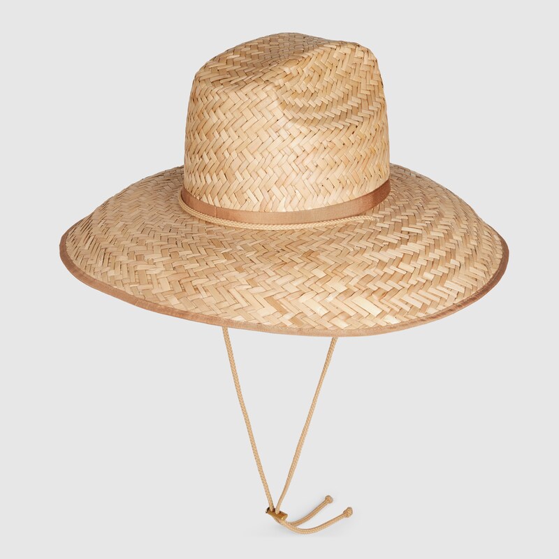 gucci wide brim straw hat