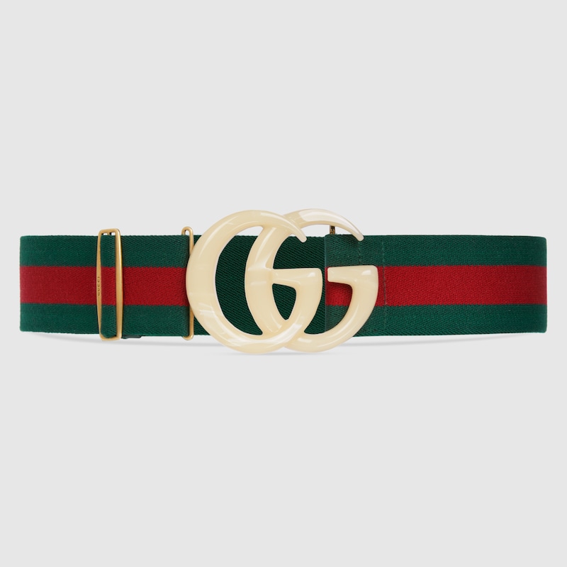 gucci web belt with g buckle