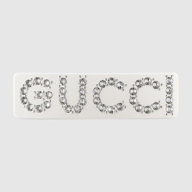 Crystal Gucci Single Hair Barrette Gucci International