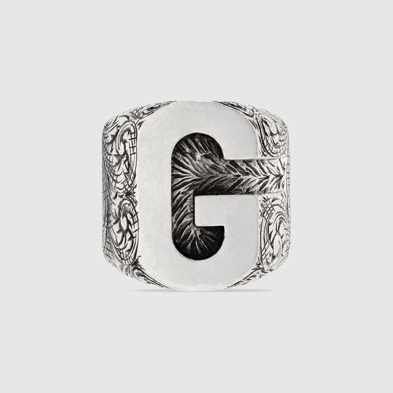 gucci letter ring