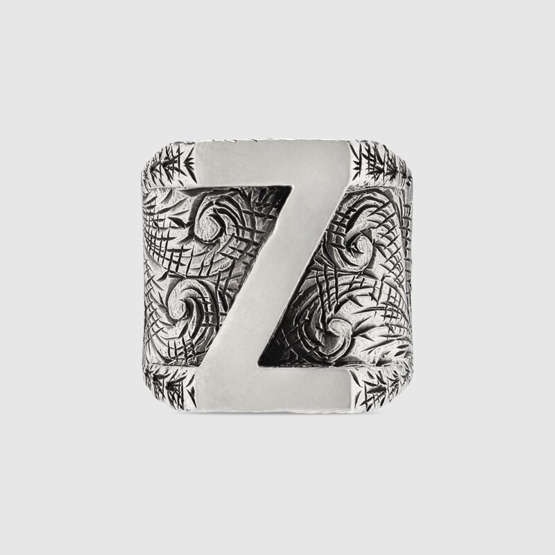 gucci gold letter rings