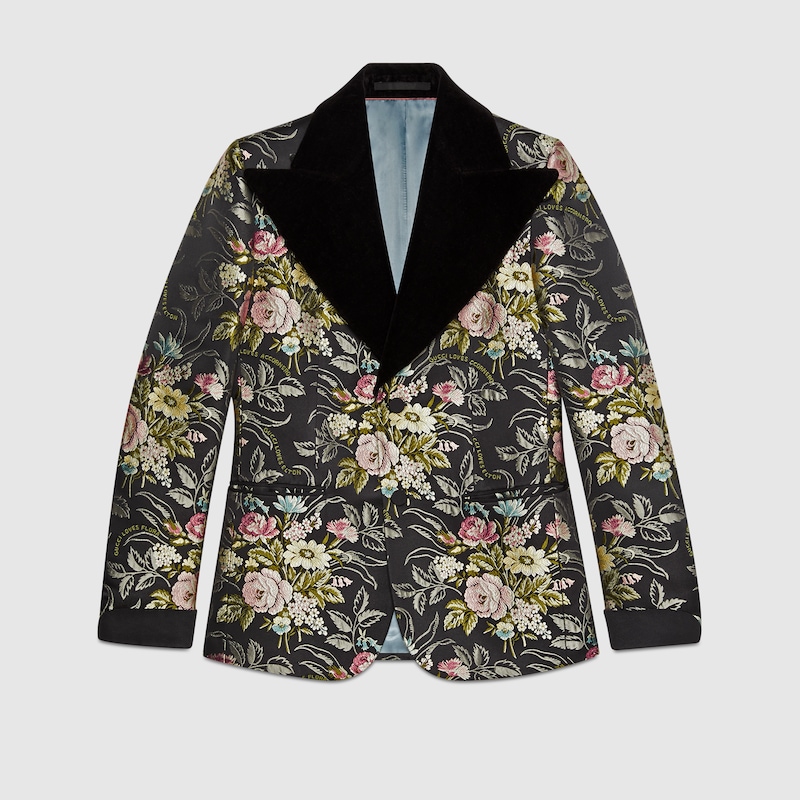 gucci floral blazer