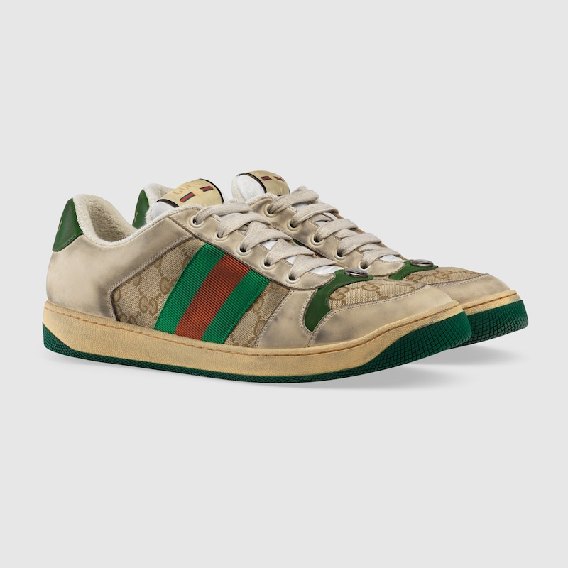 St een miljoen Stressvol GG Canvas / White Leather Men's Screener Sneaker | GUCCI® US