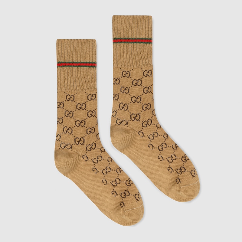 Gucci GG Cotton Socks With Web | Thumbnail 2 Gucci GG Cotton Socks With Web | Thumbnail 2
